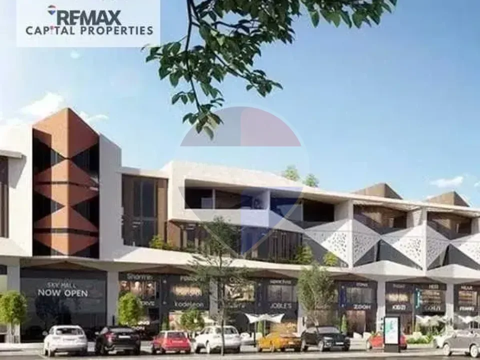 Ready for delivery commercial shop 110m, second floor, corner in the New Administrative Capital