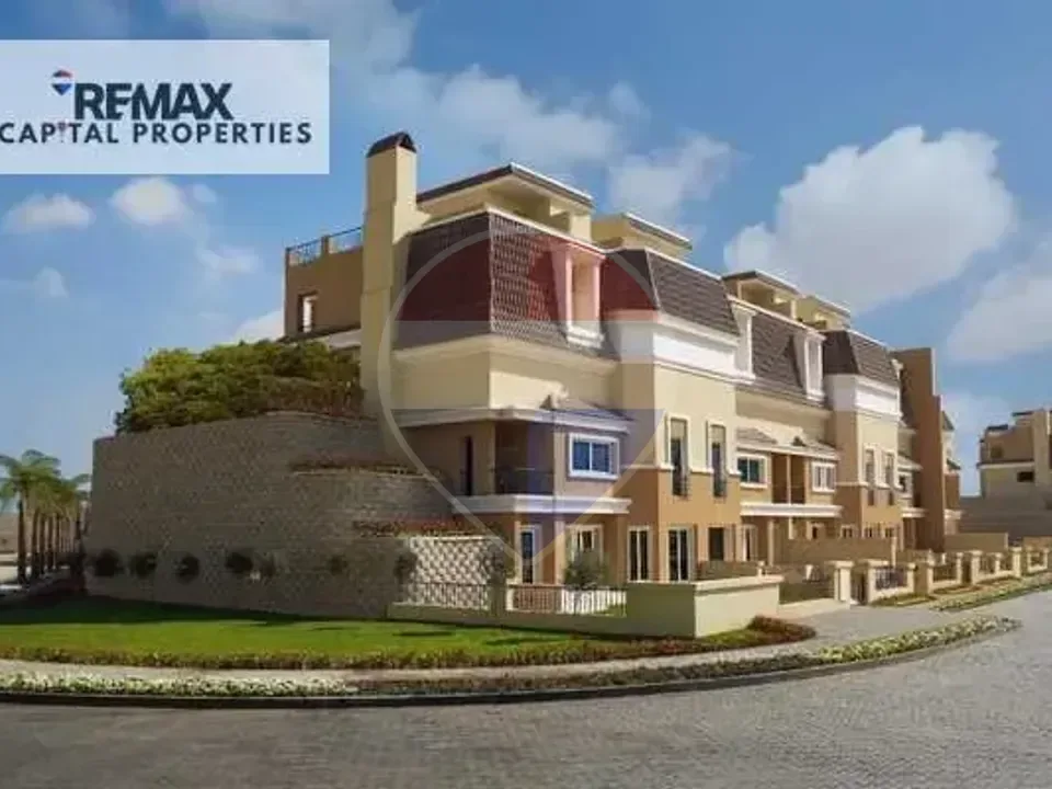 Own a corner villa in a prime location with a private garden and open views of green spaces, Sarai Compound