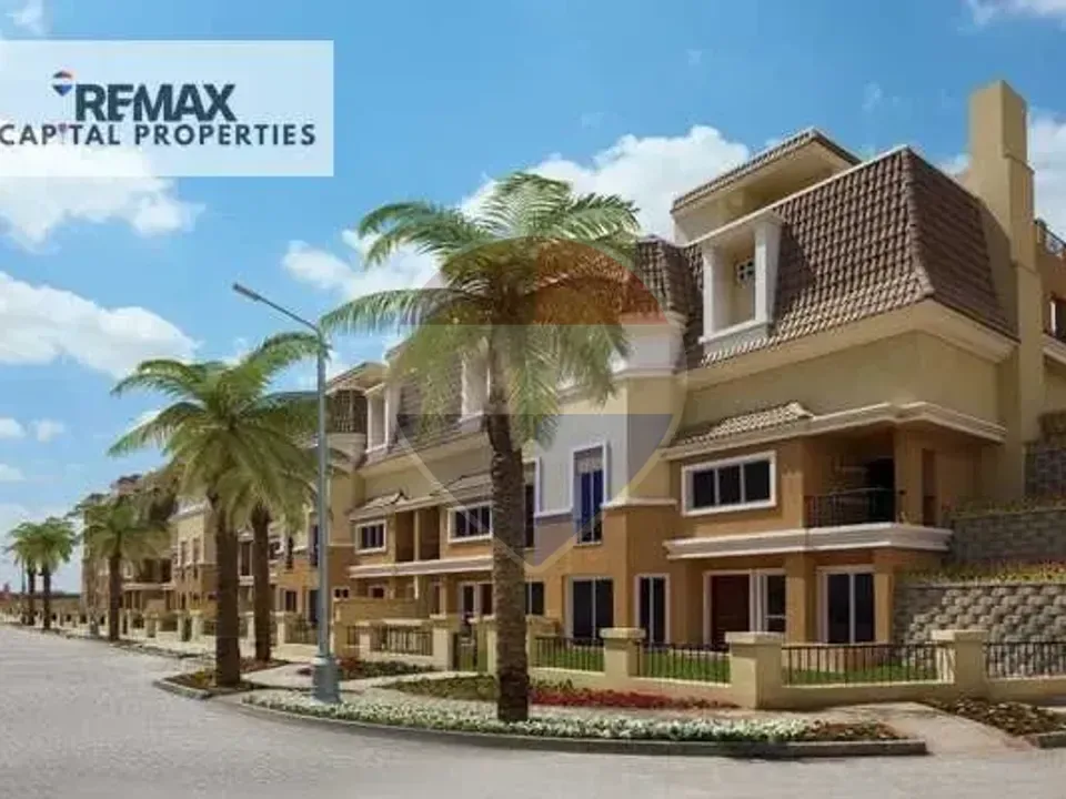 Own a corner villa in a prime location with a private garden and open views of green spaces, Sarai Compound
