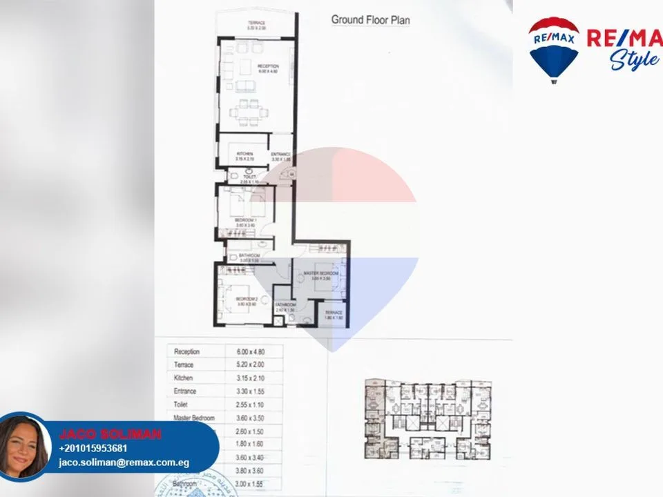 For sale ground floor 166m + garden 235m Taj City